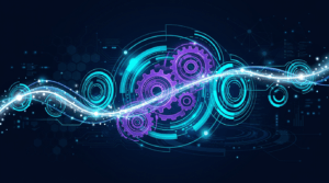 Abstract art suggesting software lifecycle, support, and reliability