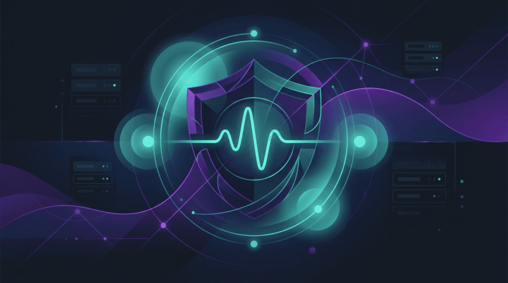 Abstract art suggesting monitoring, maintenance, and steady operations